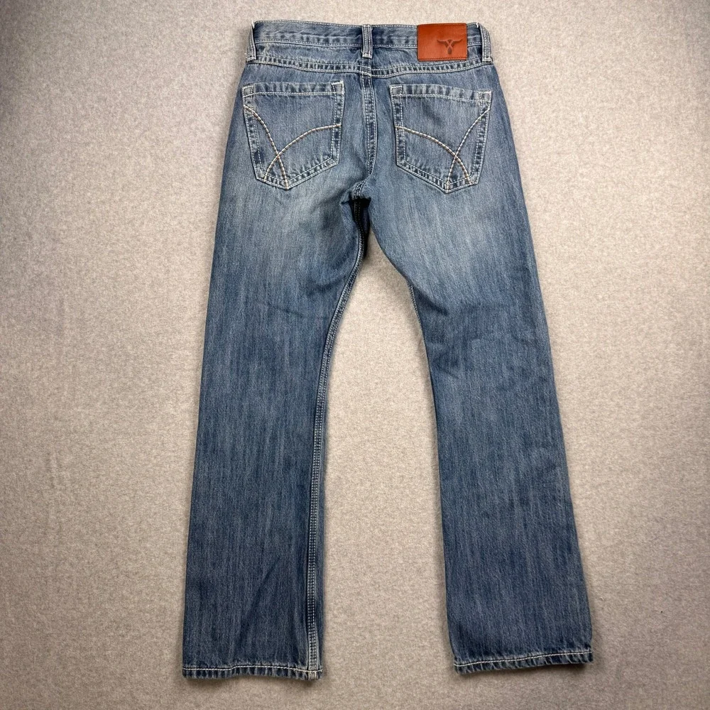 Wrangler 20X Jeans Mens 28x30 Bootcut Distressed Western Cowboy Rodeo 1042MWXLB